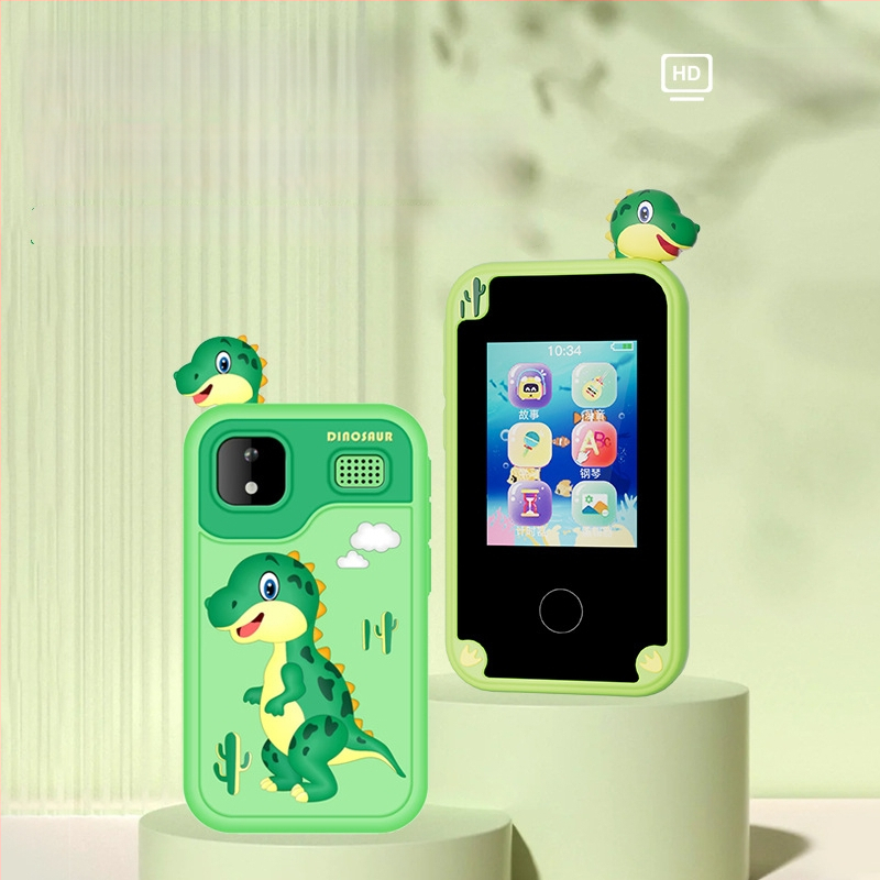 Детска камера с тема единорог и динозавър, модел D13, TF карта за съхранение, сензор до 1 MP, снимане и видеозапис, игри, филтри и стикери