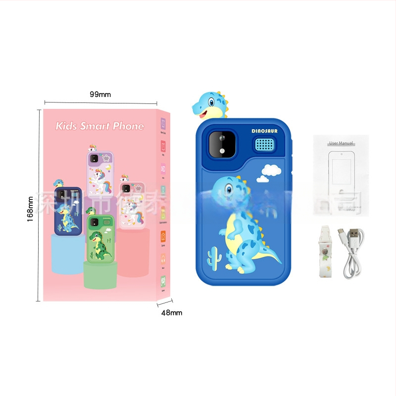 Детска камера с тема единорог и динозавър, модел D13, TF карта за съхранение, сензор до 1 MP, снимане и видеозапис, игри, филтри и стикери