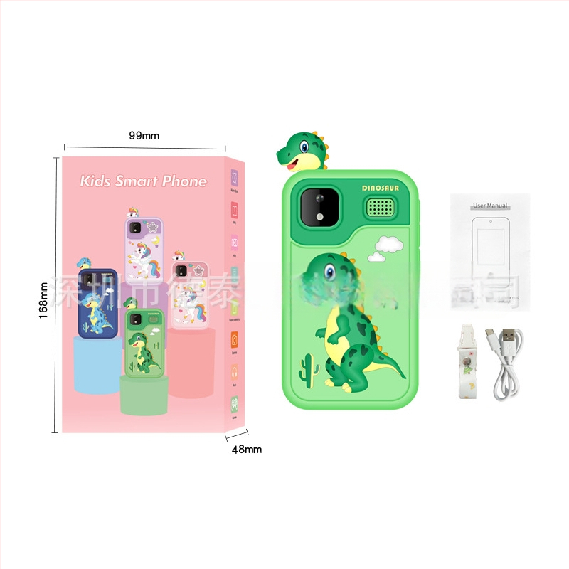 Детска камера с тема единорог и динозавър, модел D13, TF карта за съхранение, сензор до 1 MP, снимане и видеозапис, игри, филтри и стикери