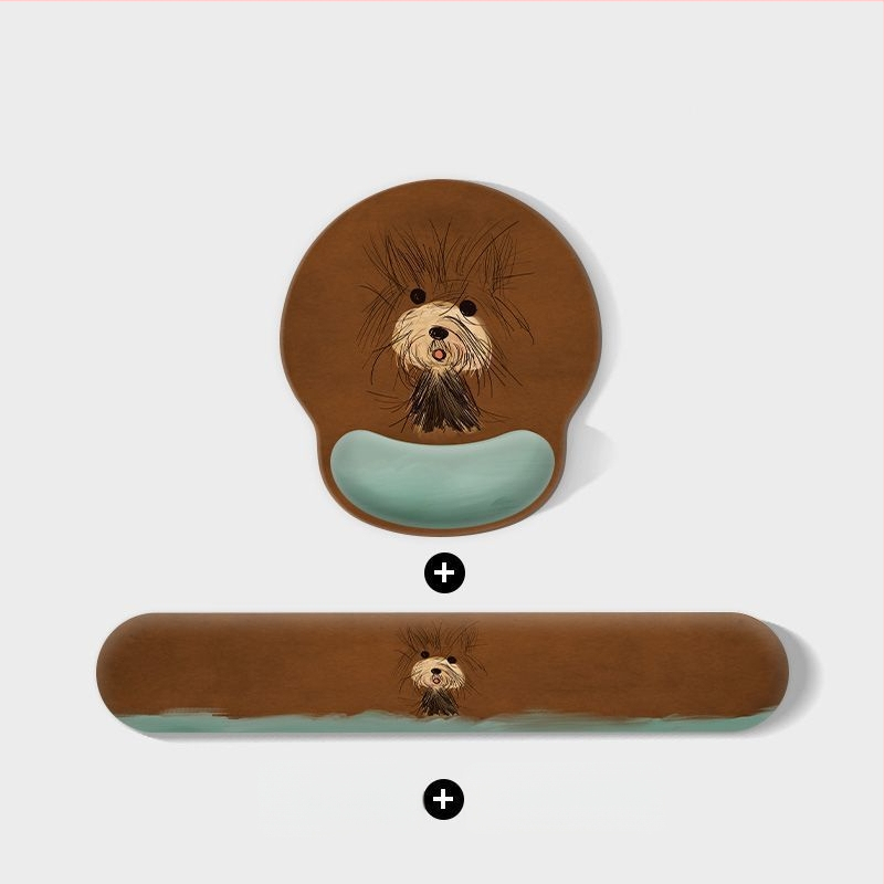 Kummijas galda paliktnis ar pretslīdējošu virsmu, ar termiskās pārneses druku, karikatūras suņa dizains