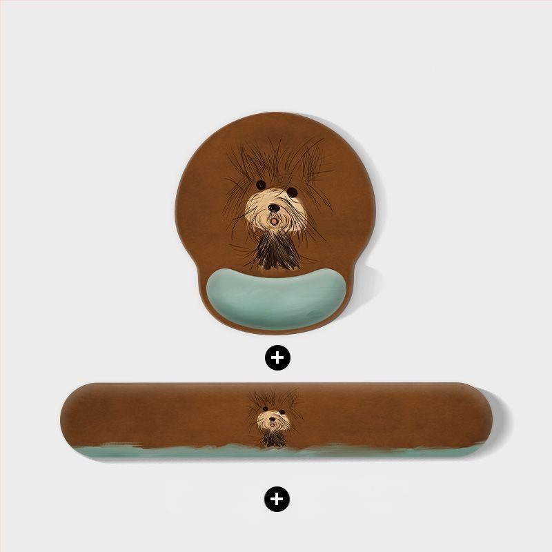 Kummijas galda paliktnis ar pretslīdējošu virsmu, ar termiskās pārneses druku, karikatūras suņa dizains