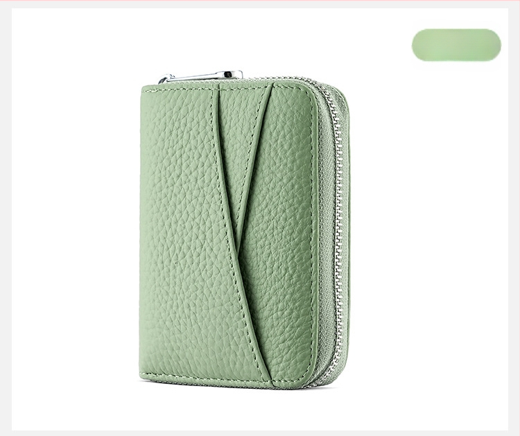 Δερμάτινος Ακορντεόν Καρτών με Πολλαπλά Διαμερίσματα, Αντιμαγνητικό, Πρώτο Στρώμα Βοδινού Δέρματος, Θήκη για Κέρματα, Αστικός Μινιμαλισμός