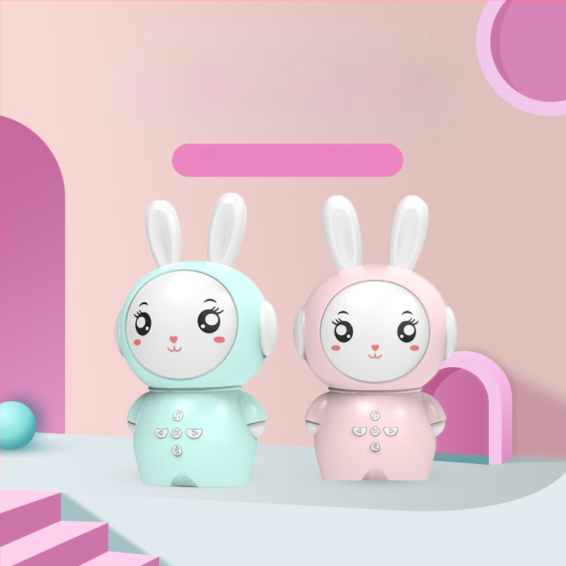 Детска образователна приказна машина с зайче — Bluetooth, дистанционно управление, MP3 възпроизвеждане, 8GB памет, ABS материал