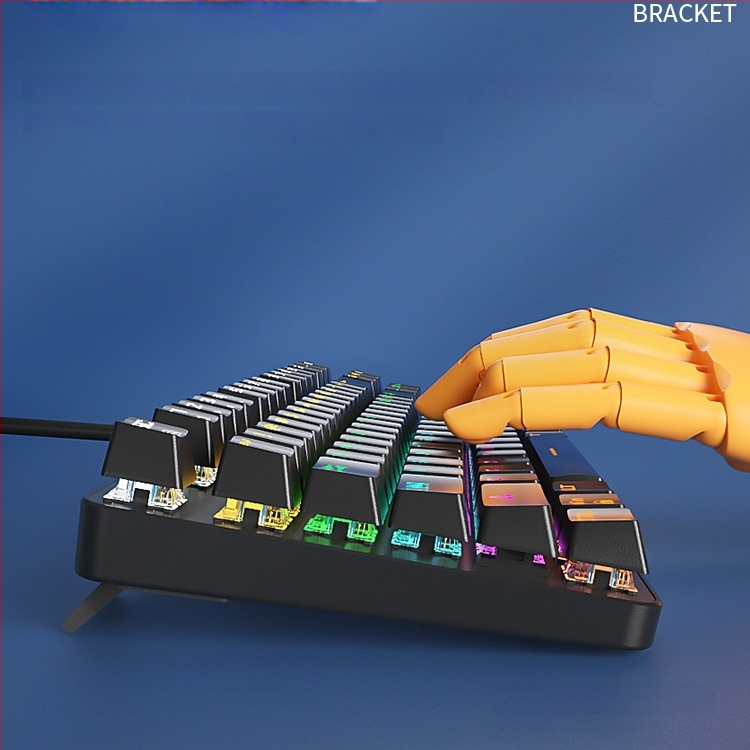 BOW Hot-Swap Механична клавиатура с Tea Switch, 87 клавиша, USB връзка за настолен компютър и лаптоп