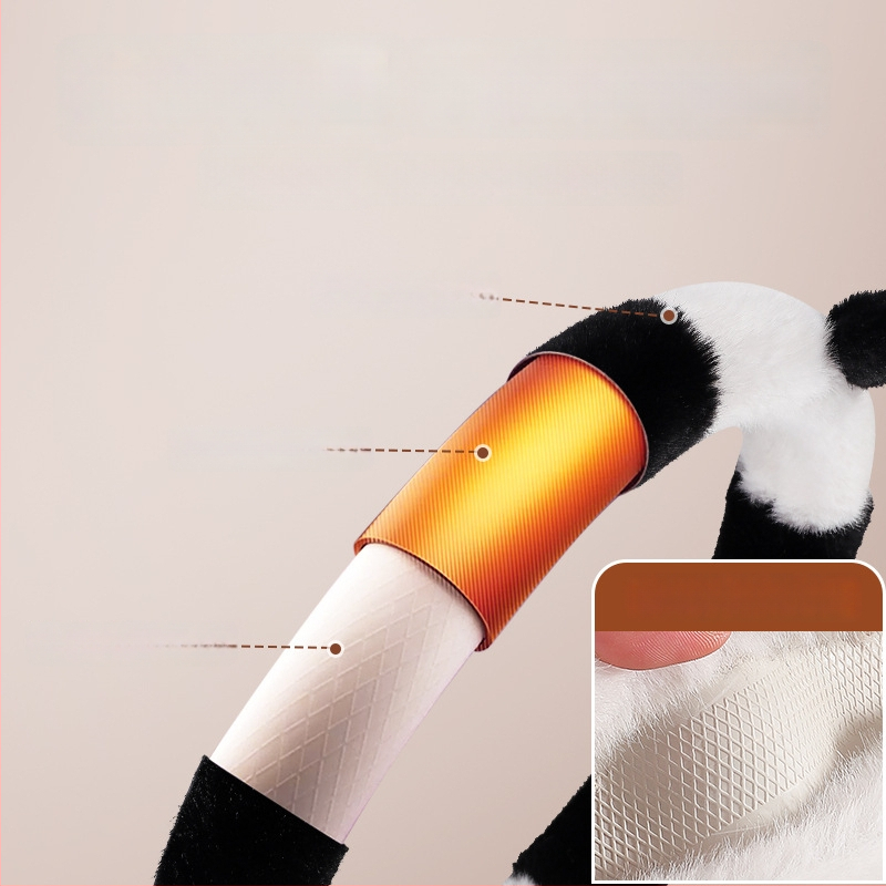 Automašīnas stūres pārsegs, radošs pūkains dizains, ziemas siltums, izšūts raksts, poliesteru virsma, universāla piestiprināšana