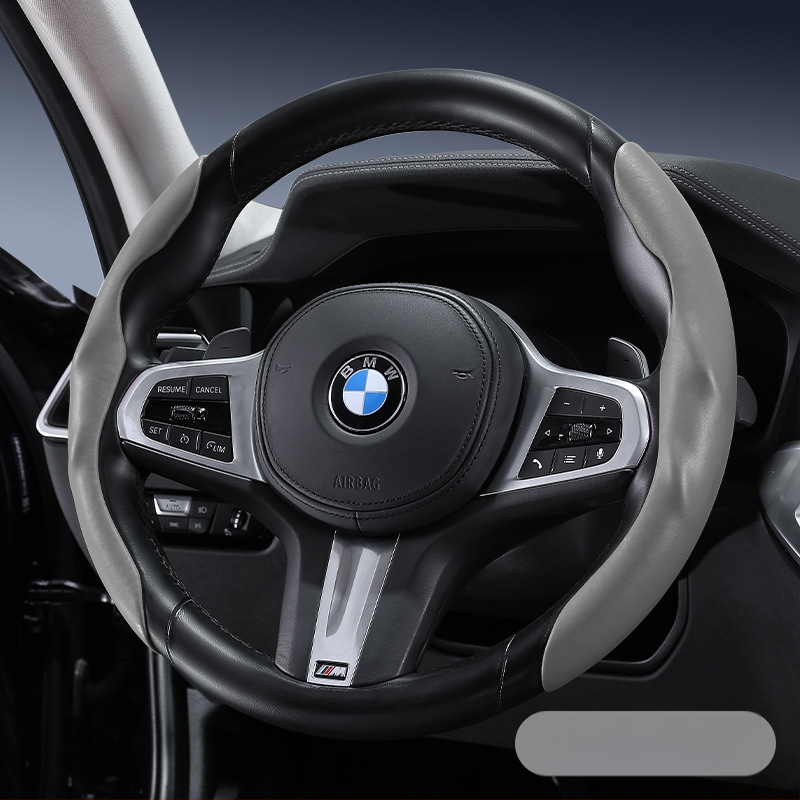 Automašīnas stūres pārsegs – ultra plāns, pretslīdēšana, mākslīgā āda ar suedes efektu, nodilumizturīgs, visu sezonu, sporta stils, universāla piemērošana