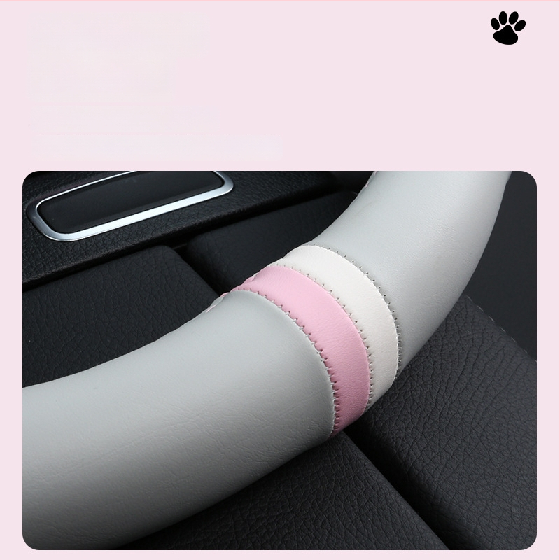 Stūres pārsegs ar D formas dizainu, mākslīgā āda, skaists stils, visu sezonu universālais uzlikums, zīmols Jin Ming