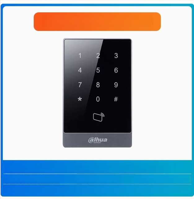 Pristupni čitač kartica s otiskom prsta i lozinkom – vodootporan IC čitač kartica, domet 0,5 m, vrijeme čitanja 0,001 s, kapacitet 30 000, frekvencija 13,65 MHz