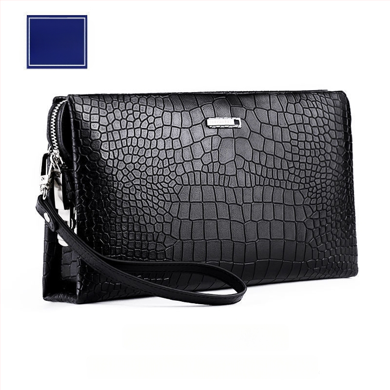 Fangzhi Vīriešu klučs somiņa no Kraft papīra ar burta rakstu, iekšpuse no liellopu ādas, piemērota biznesa ceļojumiem