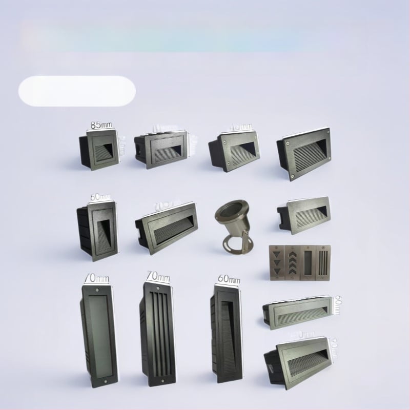 LED ъглова лампа със сензор за външни стъпала, вградена стъпкова светлина, корпус за подножка – TT-061, Tiantai Lighting, Материал: die-cast алуминий, Дебелина: 2 мм