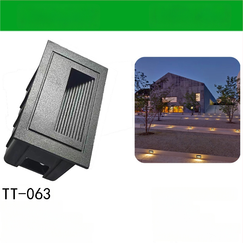 LED ъглова лампа със сензор за външни стъпала, вградена стъпкова светлина, корпус за подножка – TT-061, Tiantai Lighting, Материал: die-cast алуминий, Дебелина: 2 мм
