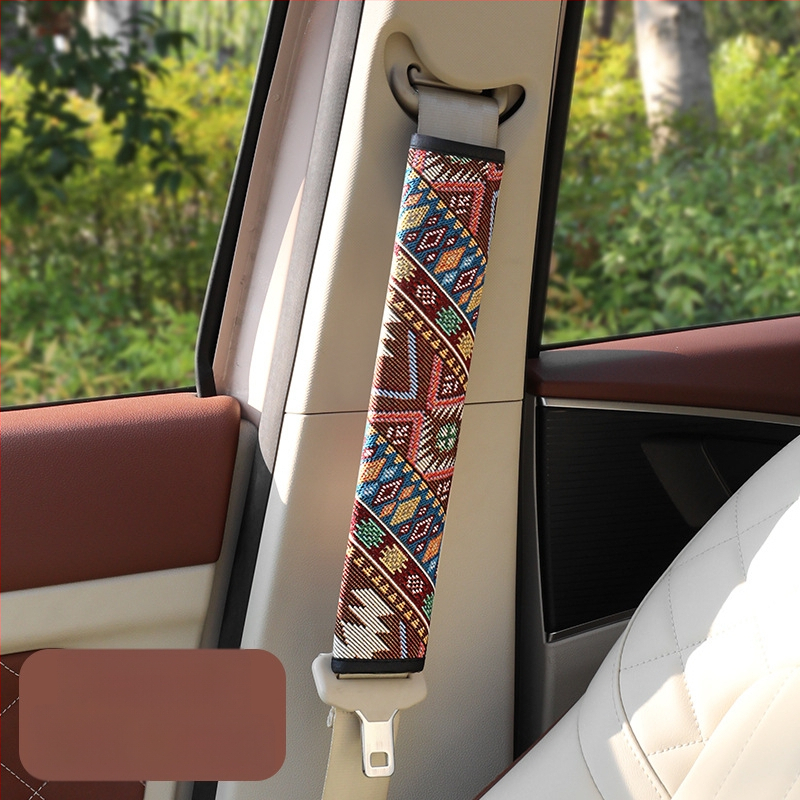 Automobiļa drošības josta pleca aizsargs — Etniskais stils, Karikatūru dizains, Poliesters, Gu qi zīmols