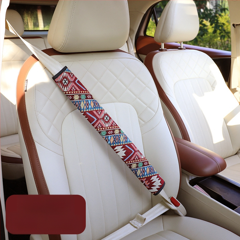Automobiļa drošības josta pleca aizsargs — Etniskais stils, Karikatūru dizains, Poliesters, Gu qi zīmols