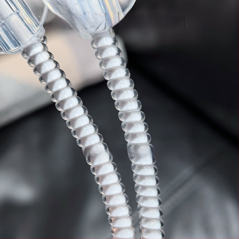 Защитен калъф за кабел за данни с кристален навиващ се шнур, устойчив на счупване