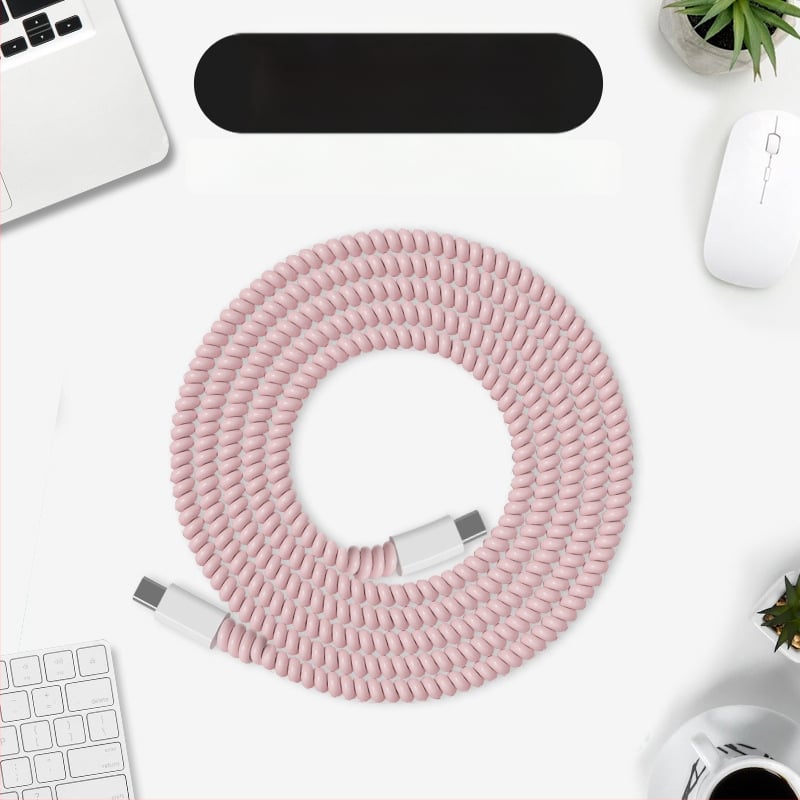 Защитен калъф за кабел за данни с кристален навиващ се шнур, устойчив на счупване