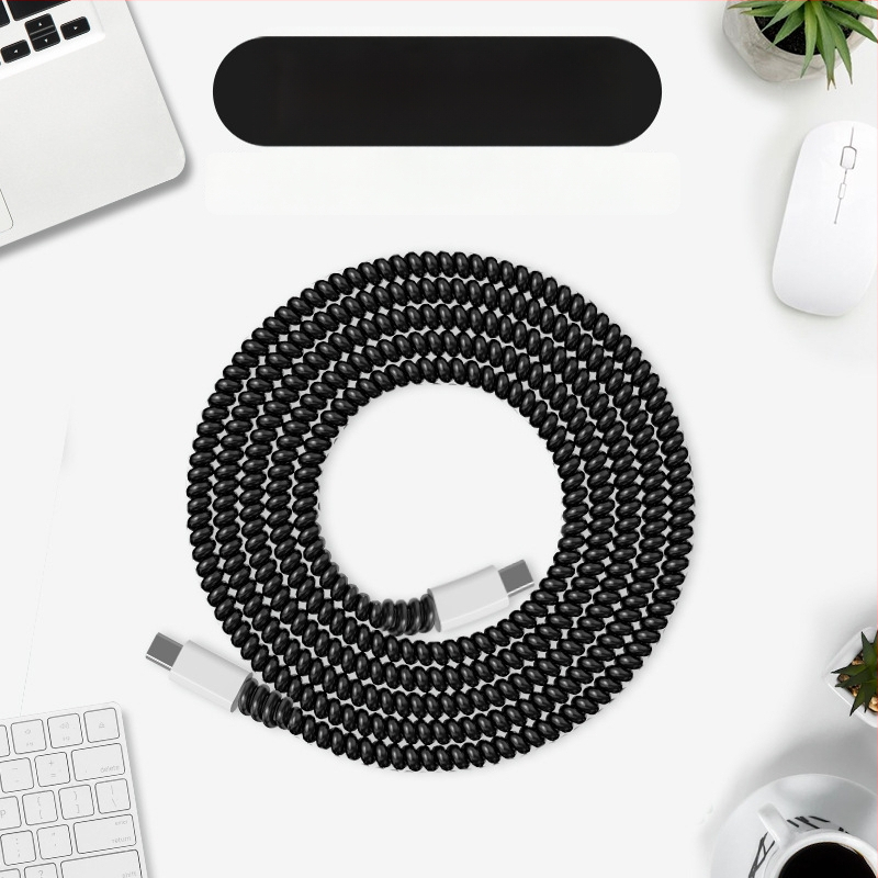 Защитен калъф за кабел за данни с кристален навиващ се шнур, устойчив на счупване