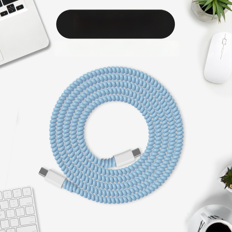 Защитен калъф за кабел за данни с кристален навиващ се шнур, устойчив на счупване