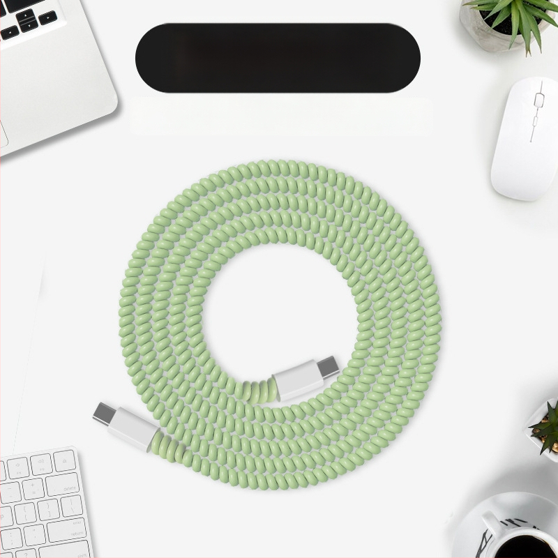 Защитен калъф за кабел за данни с кристален навиващ се шнур, устойчив на счупване