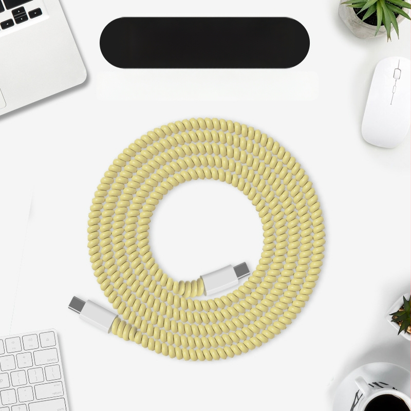 Защитен калъф за кабел за данни с кристален навиващ се шнур, устойчив на счупване