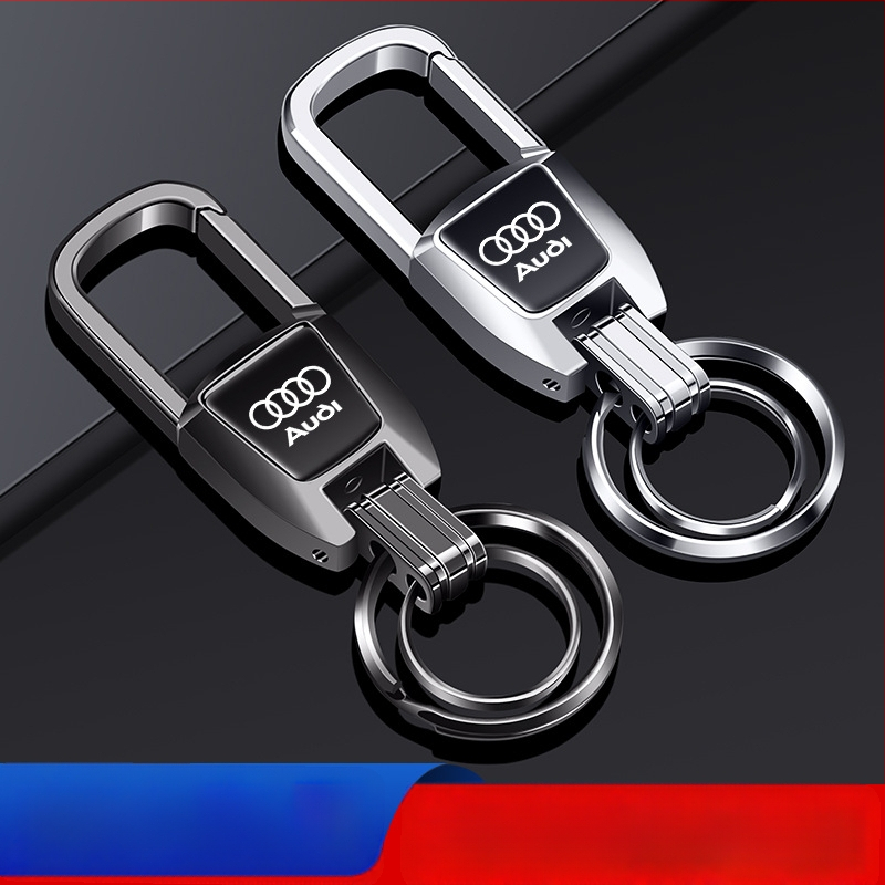 Bohanya alumīnija sakausējuma atslēgu piekariņš Audi A4L/A6L/Q2L/A3L/A7/A8L/Q5L/Q3 – Tendences stils, pielāgojams