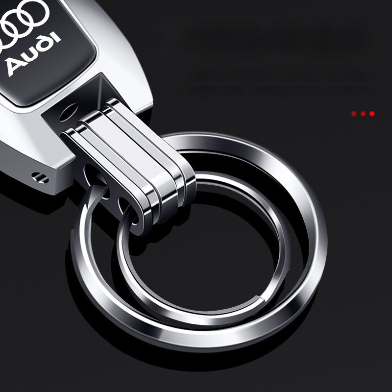 Bohanya alumīnija sakausējuma atslēgu piekariņš Audi A4L/A6L/Q2L/A3L/A7/A8L/Q5L/Q3 – Tendences stils, pielāgojams