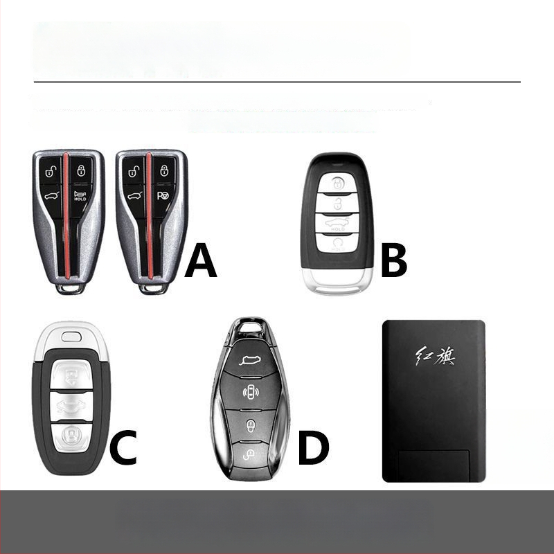 Hongqi HS5 atslēgas vāciņš, cinka sakausējums, retro stils