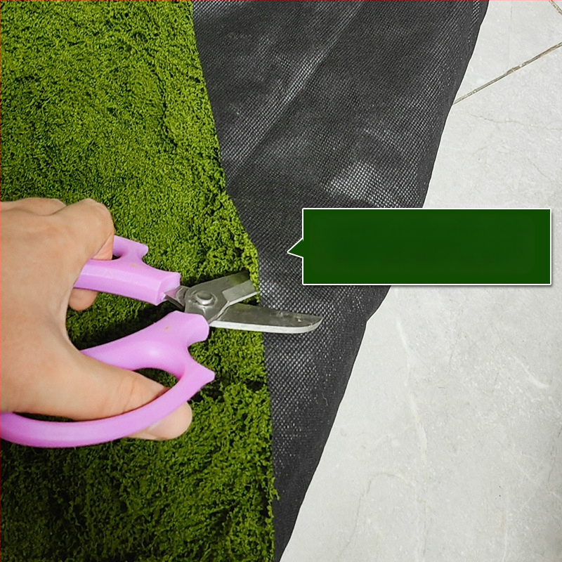 Изкуствен мъх текстил за мини ландшафт – флокирана повърхност, полиестер + нетъкан текстил, персонализируемо, опаковка: Opp торба
