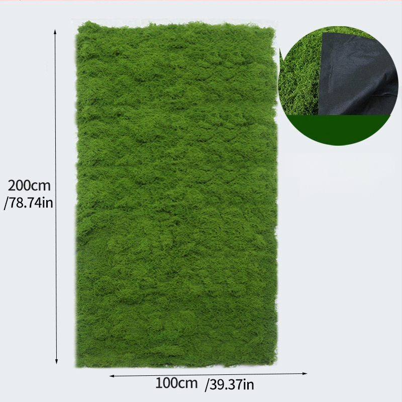 Изкуствен мъх текстил за мини ландшафт – флокирана повърхност, полиестер + нетъкан текстил, персонализируемо, опаковка: Opp торба