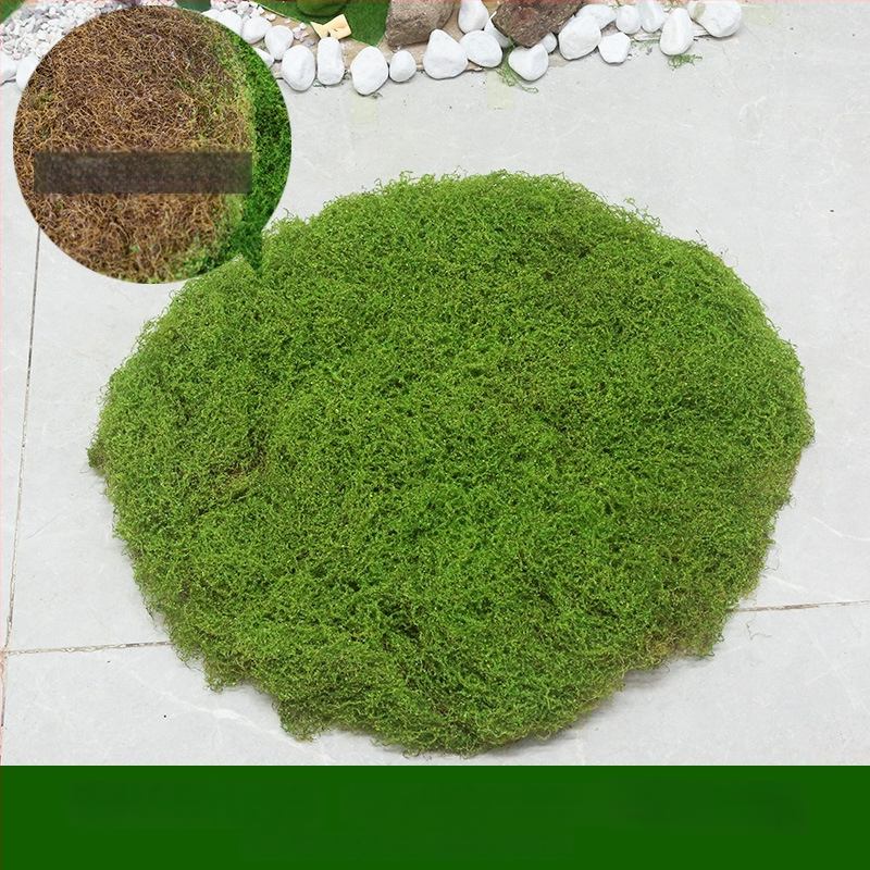 Изкуствен мъх текстил за мини ландшафт – флокирана повърхност, полиестер + нетъкан текстил, персонализируемо, опаковка: Opp торба