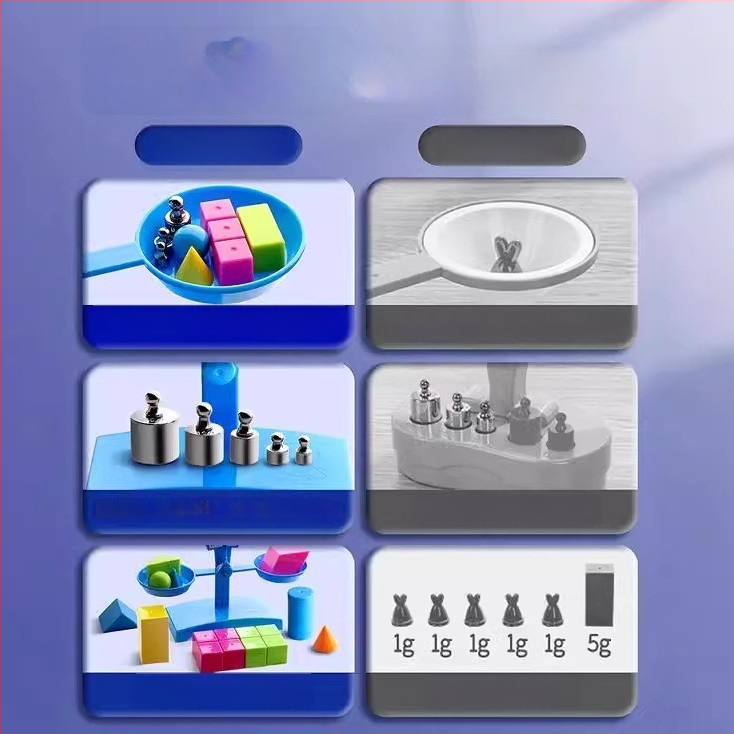 Σετ Ζυγαριάς Ισορροπίας για Διδασκαλία – PP Υλικό, Κατάλληλο για Παιδιά 3–6 Ετών, Σετ με Δίσκο Και Βάρη