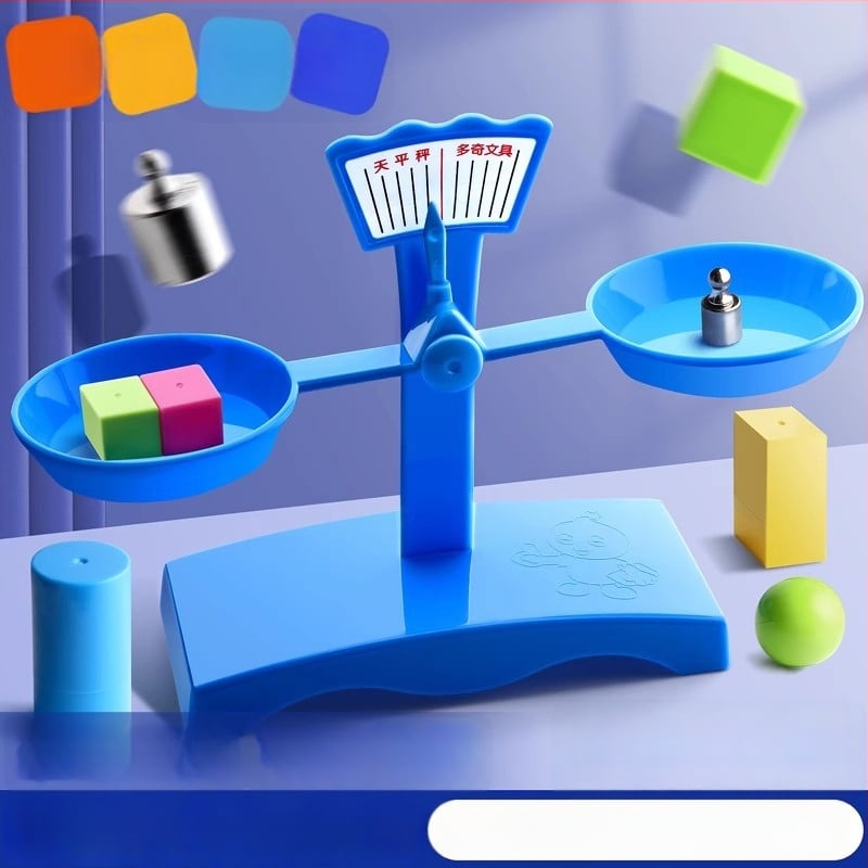 Σετ Ζυγαριάς Ισορροπίας για Διδασκαλία – PP Υλικό, Κατάλληλο για Παιδιά 3–6 Ετών, Σετ με Δίσκο Και Βάρη