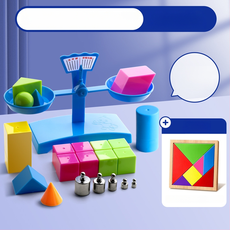 Σετ Ζυγαριάς Ισορροπίας για Διδασκαλία – PP Υλικό, Κατάλληλο για Παιδιά 3–6 Ετών, Σετ με Δίσκο Και Βάρη