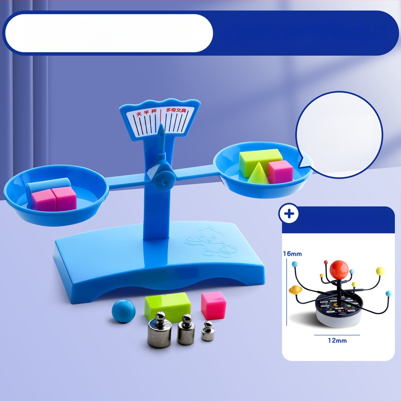 Σετ Ζυγαριάς Ισορροπίας για Διδασκαλία – PP Υλικό, Κατάλληλο για Παιδιά 3–6 Ετών, Σετ με Δίσκο Και Βάρη