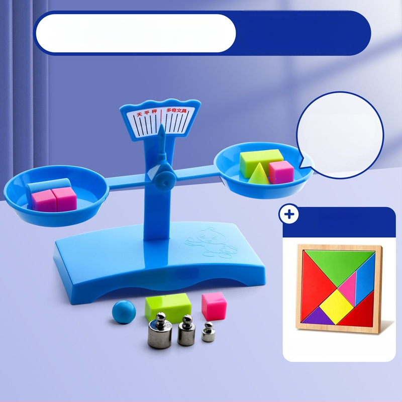 Σετ Ζυγαριάς Ισορροπίας για Διδασκαλία – PP Υλικό, Κατάλληλο για Παιδιά 3–6 Ετών, Σετ με Δίσκο Και Βάρη