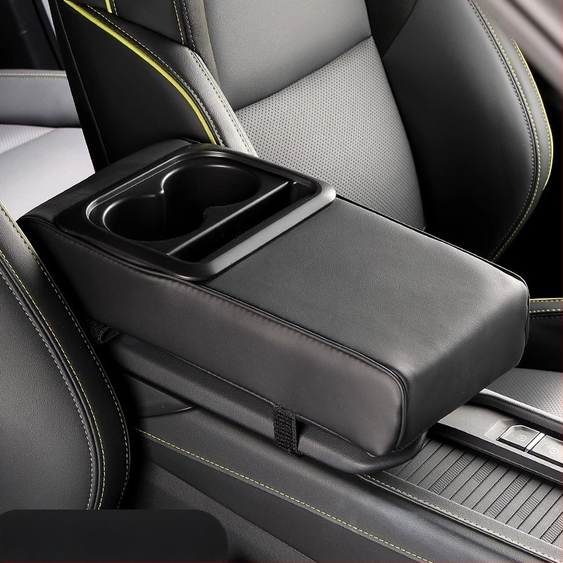 Realmas Universālais auto roku balsta paliktnis ar krūzes turētāju, ādas virsma, pielāgojams, svars 0,4 kg