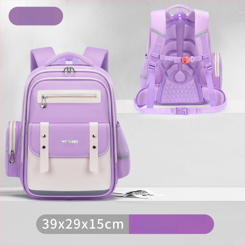 Lengva vandeniui atspari mokyklos kuprinė su stuburo apsauga ir oro pagalvėmis pečių diržuose – kvėpuojanti, su atšvaitinėmis saugumo detalėmis, 1–6 klasei.