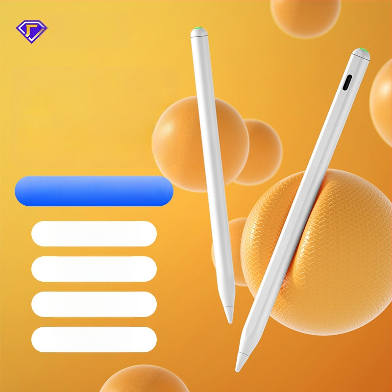 Kapacitivus stylus iPadui su magnetiniu įkrovimu, suderinamas su Apple Pencil 2-osios kartos, plastikinis korpusas, komplektas su laikymo dėžute