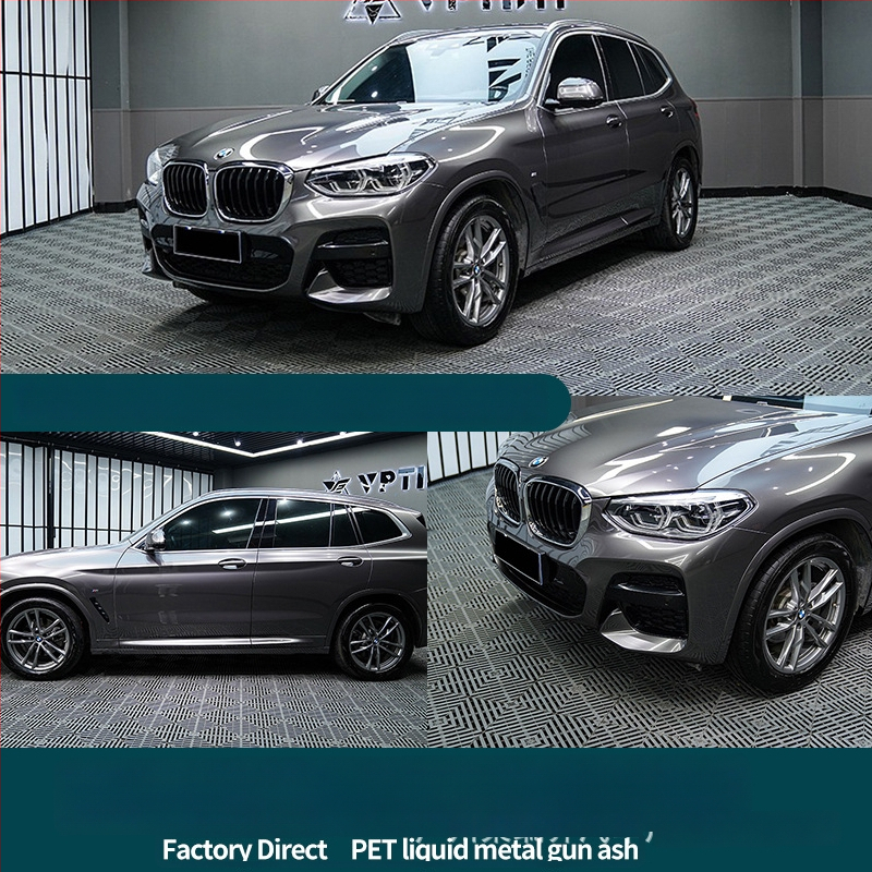 Auto krāsu maiņas plēve – PET materiāls, platums 1,52 m, biezums 0,12–0,16 mm, visa automašīnas uzklāšana, pielāgota apstrāde