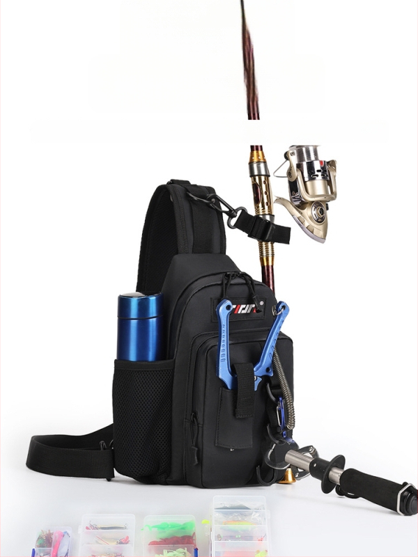 Чанта за морски риболов – PVC, водоустойчива, отдел за пръчки и влакна, монтаж на макара