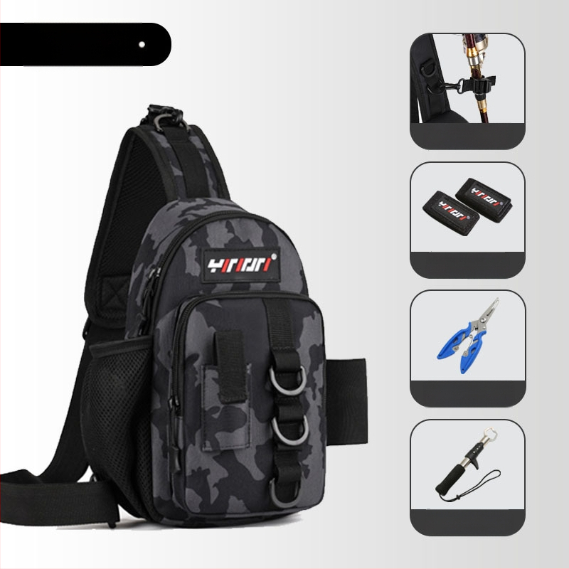 Чанта за морски риболов – PVC, водоустойчива, отдел за пръчки и влакна, монтаж на макара