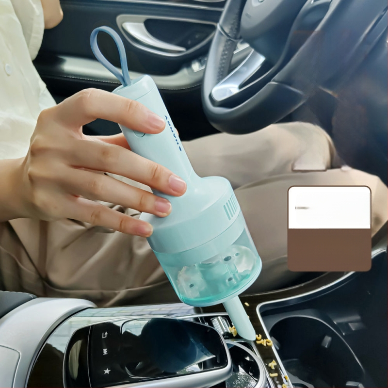 Portatīvs bezvadu rokas putekļsūcējs ar USB uzlādi, bez iebūvētās akumulatora, ideāli piemērots tastatūras tīrīšanai