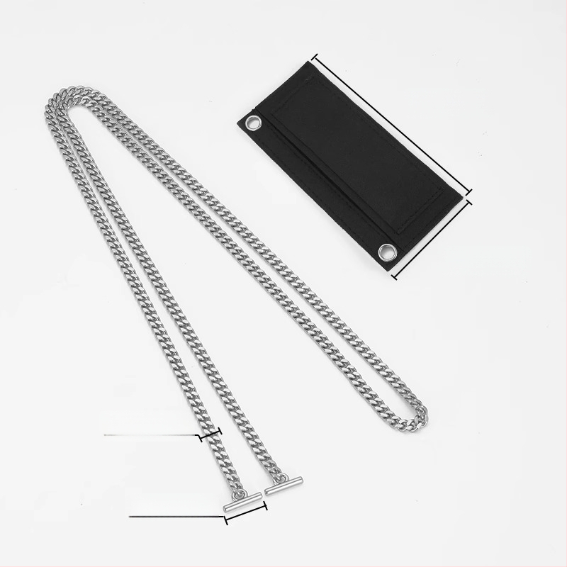 Kamani pečių juosta per transformuojamą piniginę su metalo grandine – rankinės/pečių juosta, ruduo 2023