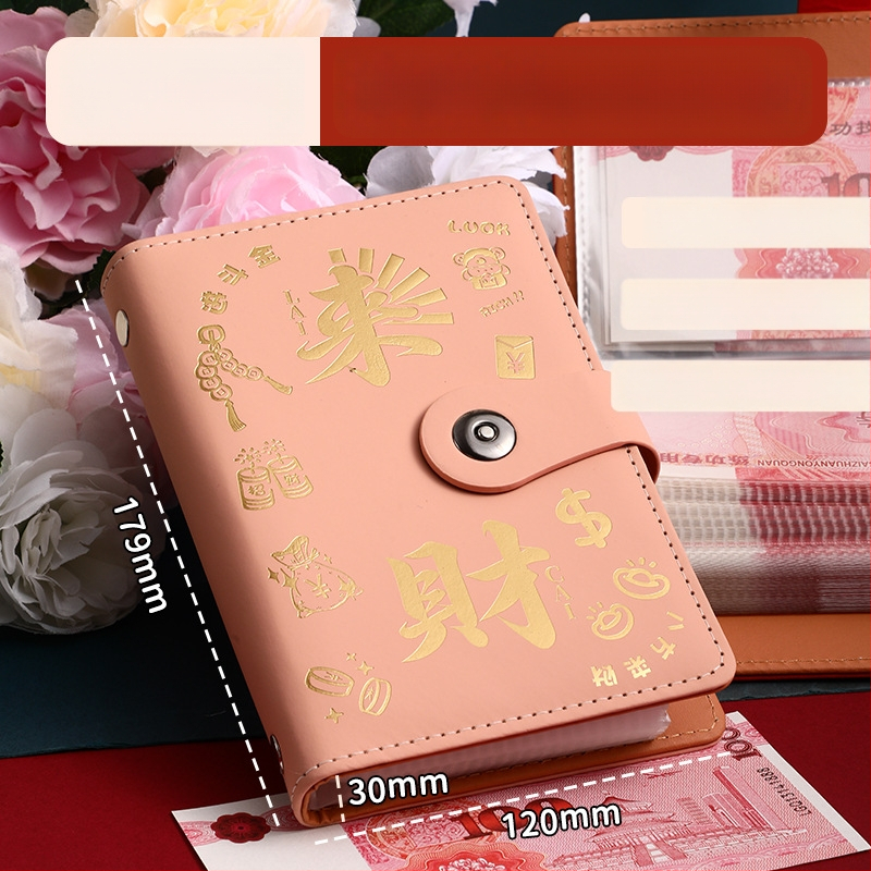 Бележник Jing yan - изкуствена кожа, прозрачни вътрешни страници, 100-200 страници, ретро/минималистичен/нишов стил