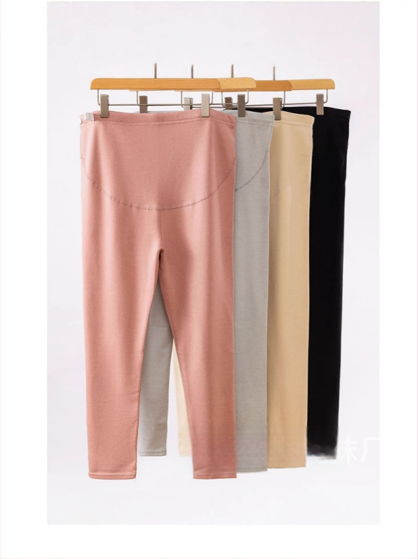 Θερμαντικά παντελόνια εγκυμοσύνης με υψηλή μέση, Derong βελουρινό φινίρισμα διπλής όψης, κοιλιακή στήριξη, 90–95% πολυεστέρας, υψηλή ελαστικότητα