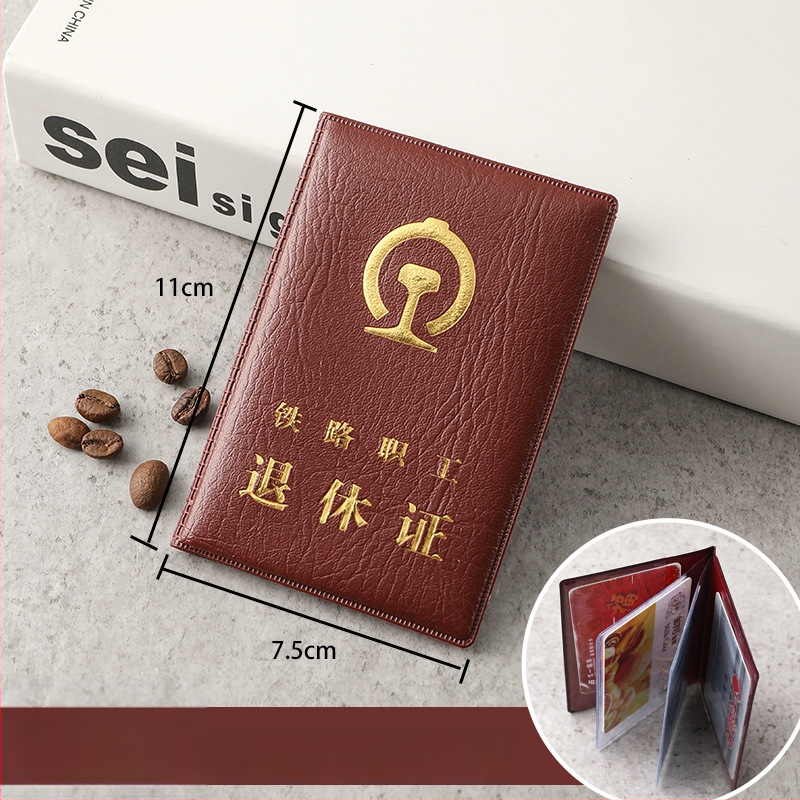 Θήκη Αδειας Εργασίας Σιδηροδρομικών από Γνήσιο Δέρμα, Unisex, Στυλ Ουδέτερο, Έκδοση Φθινόπωρο 2020, Για Καθημερινή Χρήση