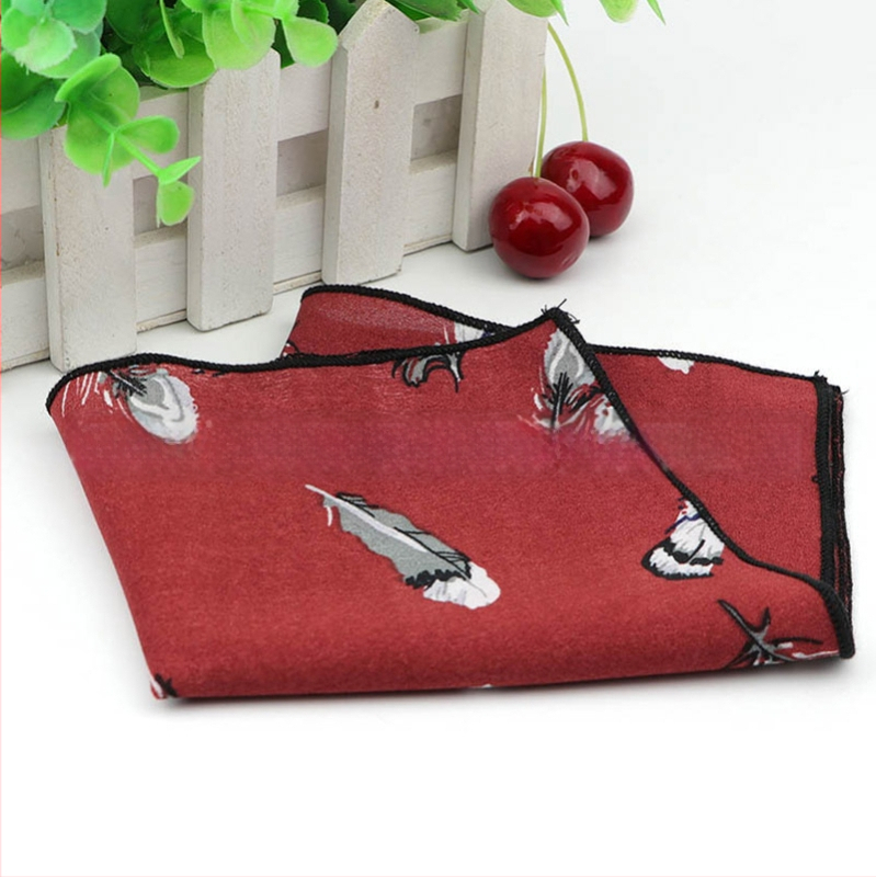 Batistă de buzunar – imprimeu chiffon floral, fibre de poliester, pentru adulți, vară 2023