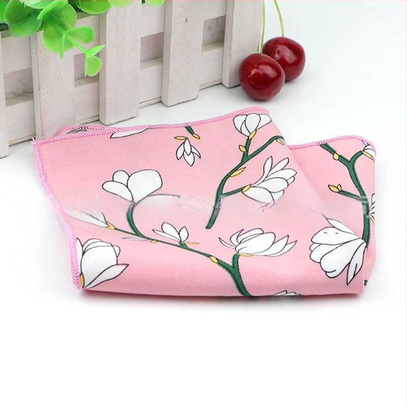 Batistă de buzunar – imprimeu chiffon floral, fibre de poliester, pentru adulți, vară 2023