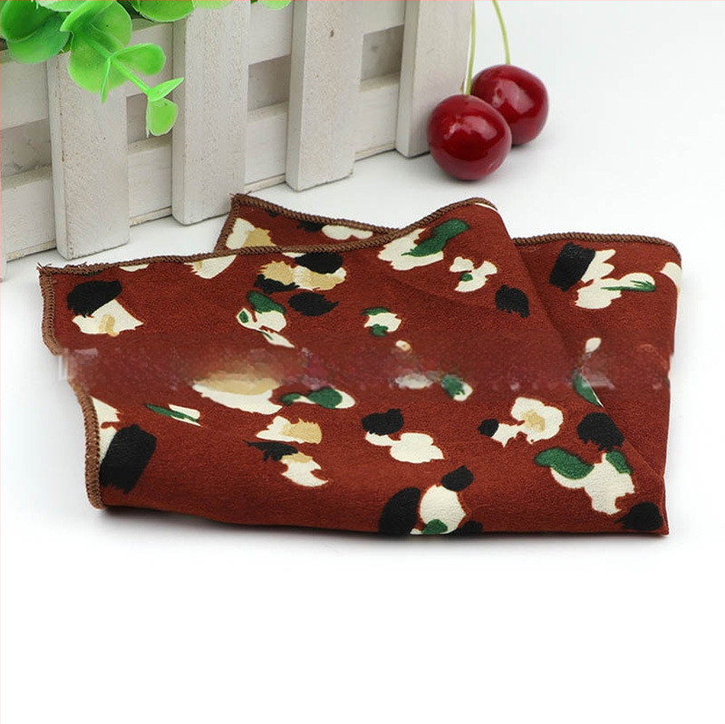 Batistă de buzunar – imprimeu chiffon floral, fibre de poliester, pentru adulți, vară 2023