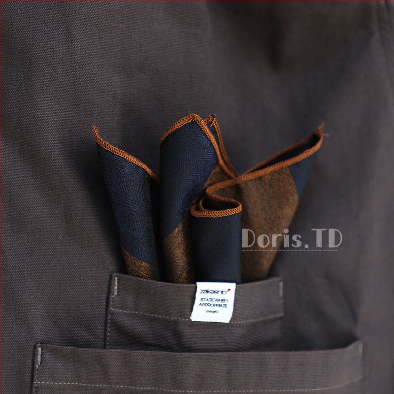 Batistă de buzunar – dungată, amestec poliester, stil business, vara 2022