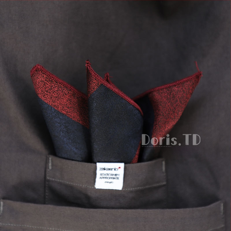 Batistă de buzunar – dungată, amestec poliester, stil business, vara 2022